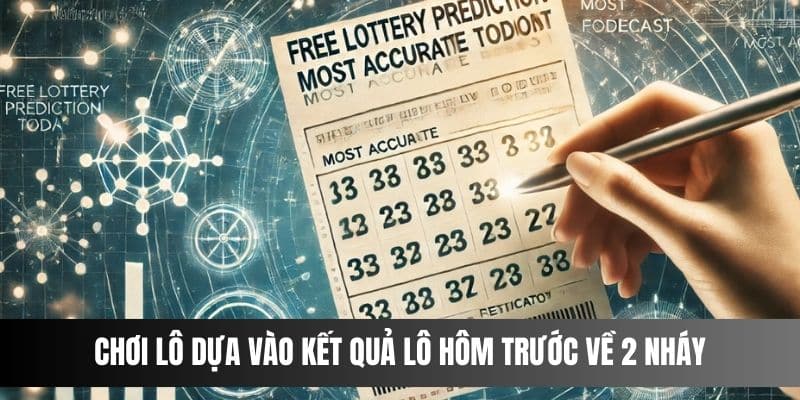 Chơi lô dựa vào kết quả lô hôm trước về 2 nháy