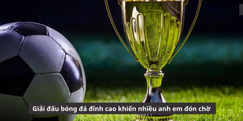 Giải đấu bóng đá đỉnh cao khiến nhiều anh em đón chờ